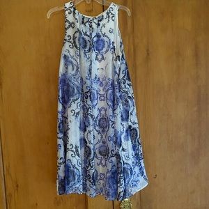 Lined swing dress
